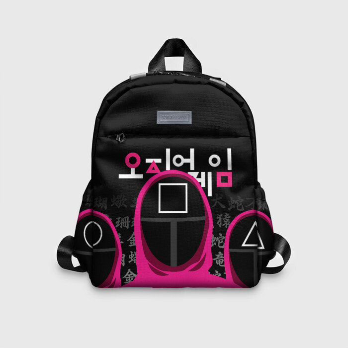 Детский рюкзак 3D ИГРА В КАЛЬМАРА, СТРАЖИ ИГРЫ   SQUID GAME GUARDIANS фото